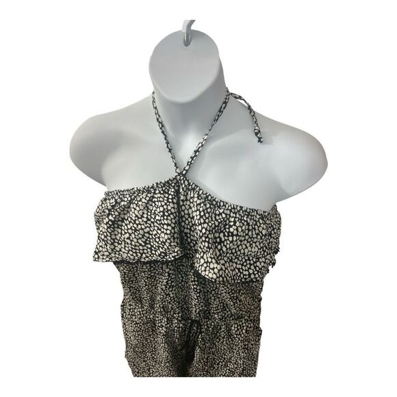 Old Navy Romper Women Jumpsuit Size L Strapless Back White Linen Blend Boho - Picture 6 of 14